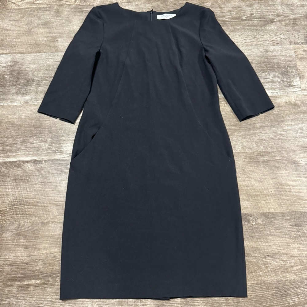 MM LAFLEUR Black Dress with Pockets Size 12